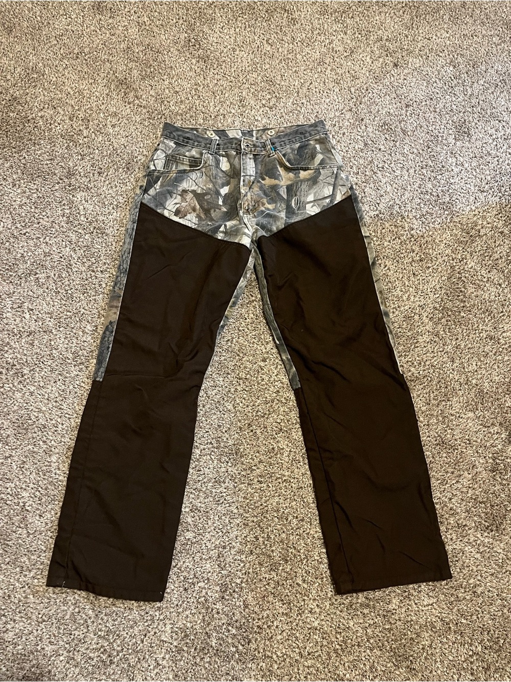 Wrangler Two-Tone Black & Gray Flare Jeans
